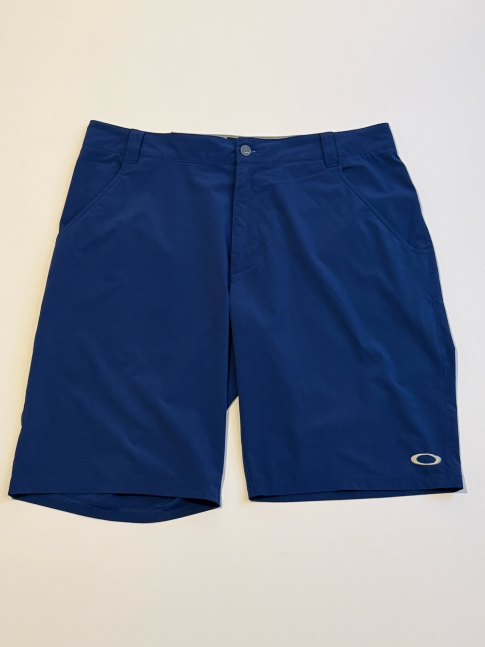 Oakley Golf Shorts Mens 38 Blue Stretch Performance Flat Front